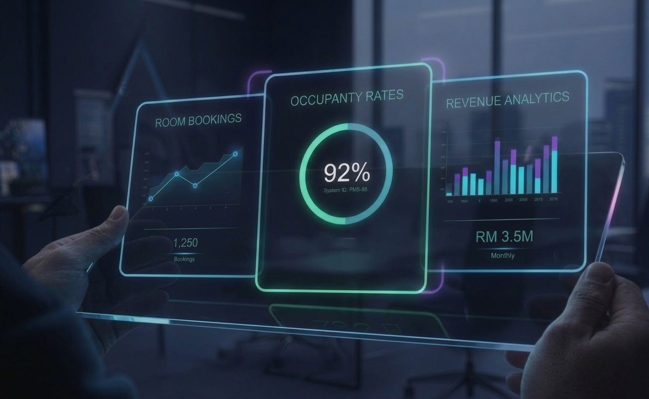 Property performance analytics displayed on a secure digital interface